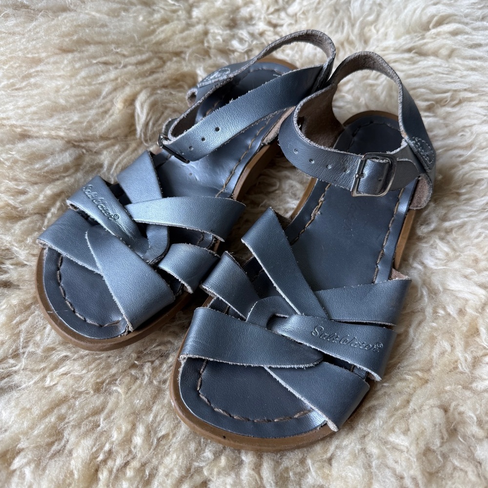 Salt Water Original Sandals Silver Size 1